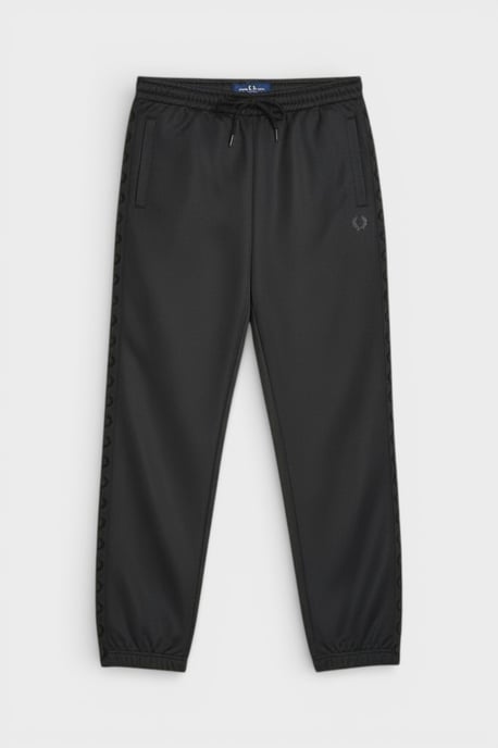 Fred Perry Pantalón Deportivo de Rayas para Hombre Negro - Image 1