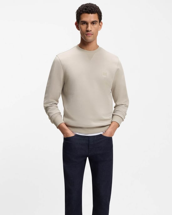 Sudadera de Cuello Redondo Westart en Gris Claro - Image 4