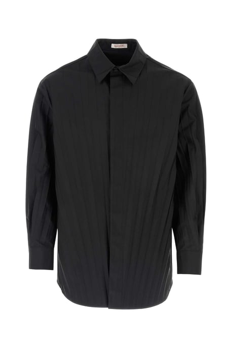 Camisa Oversize de Nailon Negro Tech - Image 1