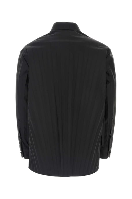 Camisa Oversize de Nailon Negro Tech - Image 2