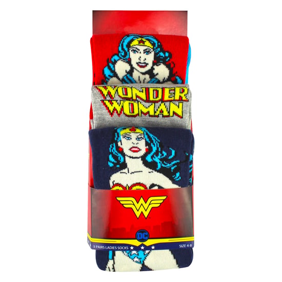 3 Pares de Calcetines de Algodón para Dama - Diseño de Wonder Woman Calcetines Cómodos - Image 2