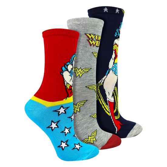 3 Pares de Calcetines de Algodón para Dama - Diseño de Wonder Woman Calcetines Cómodos - Image 4