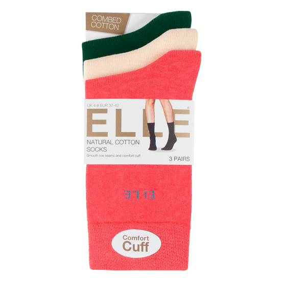 Pack de 3 Calcetines de Algodón Lisas para Damas - Suave, Transpirable, Confort Diario - Image 2