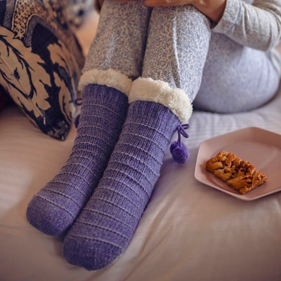 1 Par de Calcetas de Chenille para Damas con Suela de Mocasín - Confort Suave y Acogedor - Image 3