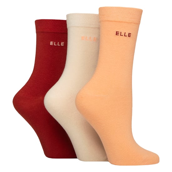 Paquete de 3 calcetas de algodón lisas para mujeres - Suave y transpirable, comodidad diaria ajustada - Image 1