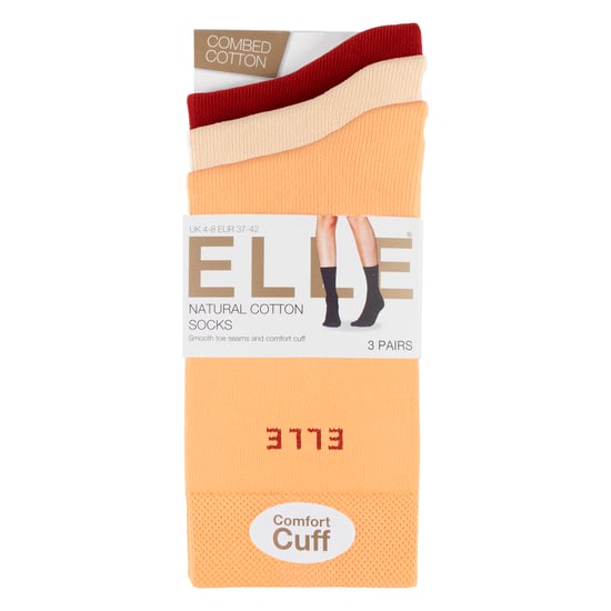 Paquete de 3 calcetas de algodón lisas para mujeres - Suave y transpirable, comodidad diaria ajustada - Image 2