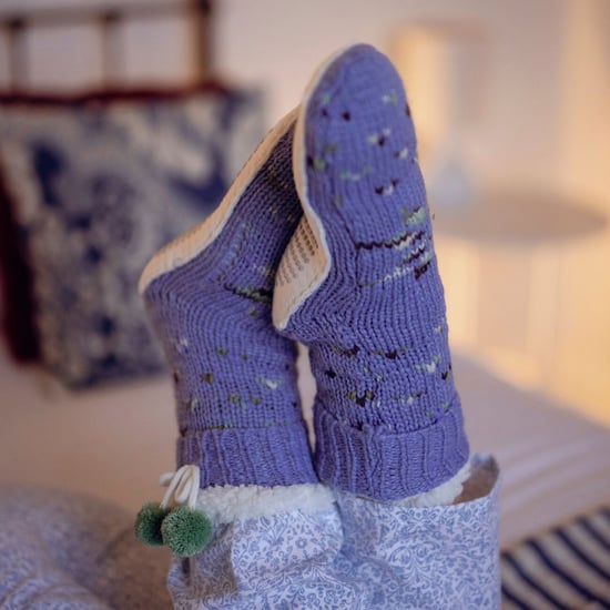 1 Par de Mocasines Acogedores para Dama con Forro de Sherpa y Pom Pom - Confort Cálido - Image 3
