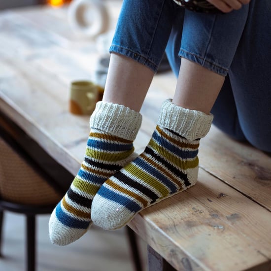 1 Par de Medias Mocasin de Niña de Punto Grueso con Antideslizante - Medias de Slipper Cálidas para Invierno - Image 3