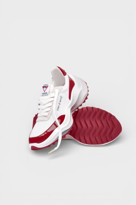 Zapatillas Casablanca Atlantis para Hombre Blanco/Rojo - Image 6