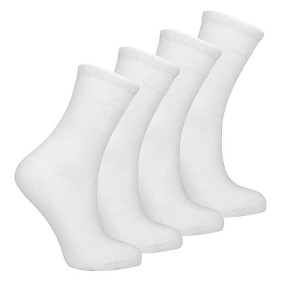 Paquete de 4 calcetines sensoriales de bambú para niños y niñas, suaves, transpirables y de ajuste cómodo - Image 3