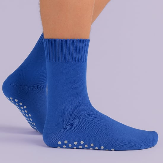 Calcetines de Cama de Invierno Extra Anchos para Hombre con Agarre | Calcetines Térmicos Antideslizantes para Dormir - Image 5
