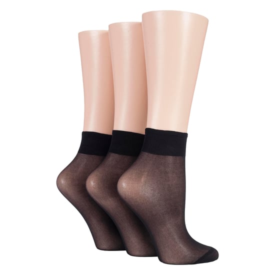 Paquete de 3 Medias Altas para Dama 15 Denier 100% Nylon - Comodidad Transparente y Ligera - Image 3