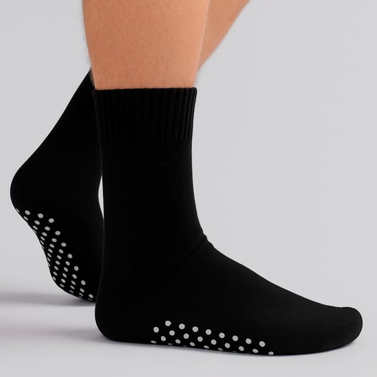 Calcetines de invierno extra anchos para hombres con antideslizantes | Calcetines térmicos para dormir antideslizantes - Image 5