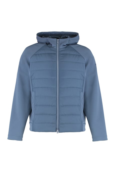Chaqueta de Tela Técnica con Cremallera y Capucha - Image 1