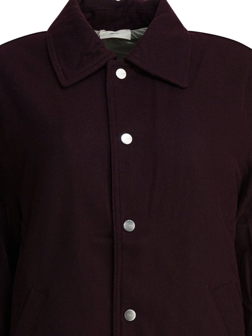 Chaqueta de mezcla de lana Burdeos - Image 3