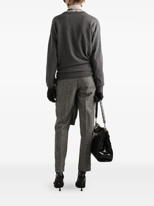 Suéter de cachemira gris - Image 3