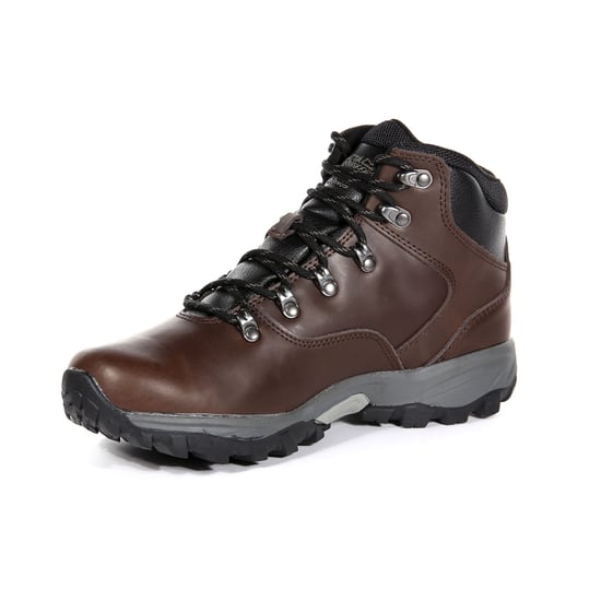 Regatta Great Outdoors Mens Bainsford Waterproof Leather Hiking Boots (Peat) - Image 3