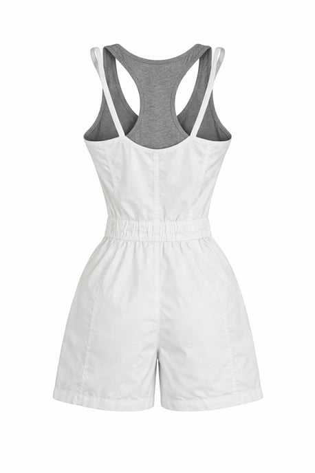 Mono deportivo de capas con top de espalda nadadora - Image 2