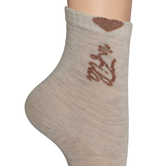 Paquete de 3 calcetines de media caña para niñas F8213 - Image 2