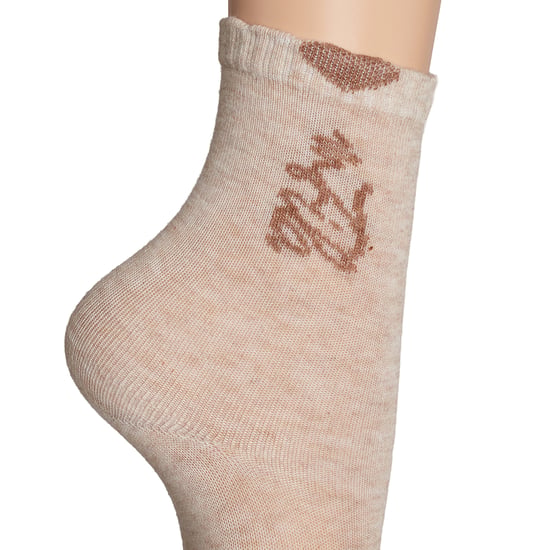 Paquete de 3 calcetines de media caña para niñas F8213 - Image 3
