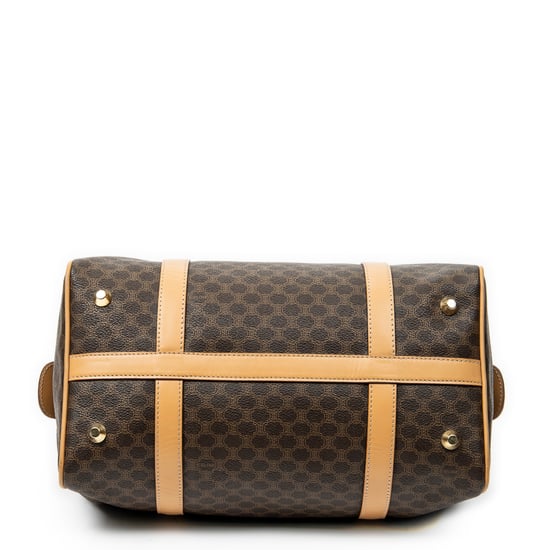 Celine Vintage Small Boston  en Brown/Tan Lienzo recubierto - Image 6