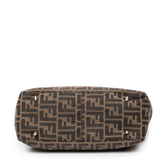 Fendi Small Shopper Tote en Brown Lienzo - Image 6