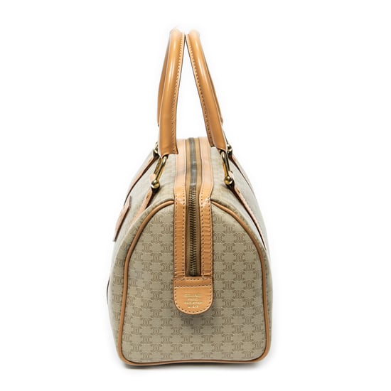 Celine Mini Boston  en Beige Lienzo recubierto - Image 3