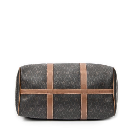 Dior Small Boston en Marrón/Gris Lienzo recubierto - Image 6