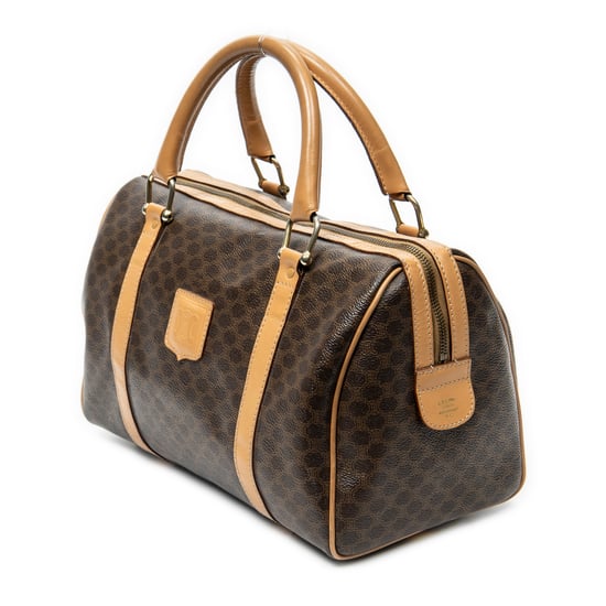 Celine Small Boston  en Marrón/Beige Lienzo recubierto - Image 2