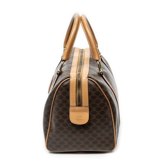 Celine Small Boston  en Marrón/Beige Lienzo recubierto - Image 3