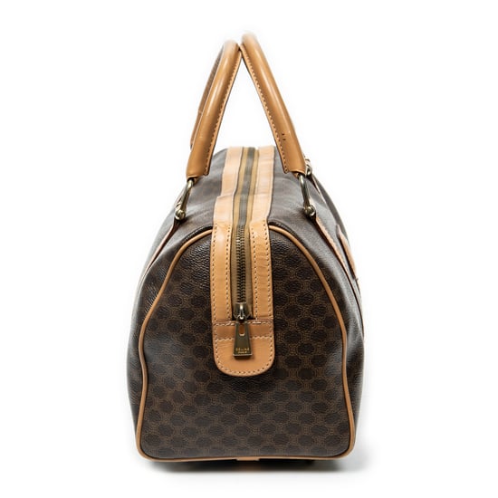 Celine Small Boston  en Marrón/Beige Lienzo recubierto - Image 4