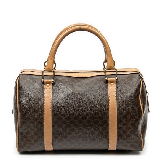 Celine Small Boston  en Marrón/Beige Lienzo recubierto - Image 5
