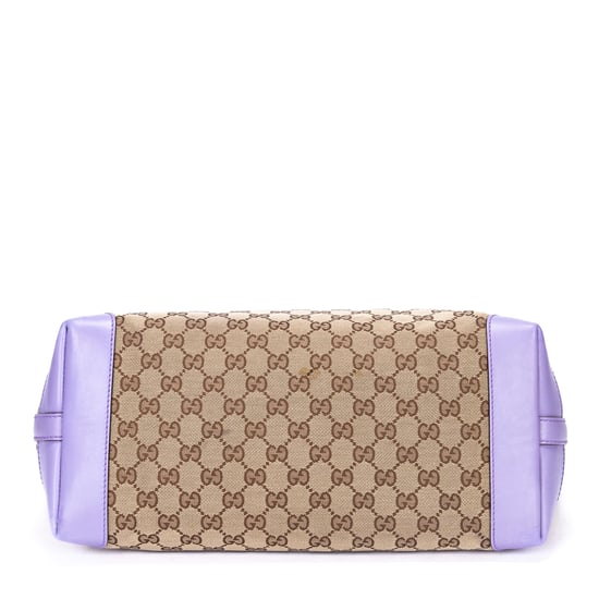 Gucci Jacquard 2-Way Shopper  en Lila/Beige Cuero de ternero - Image 6
