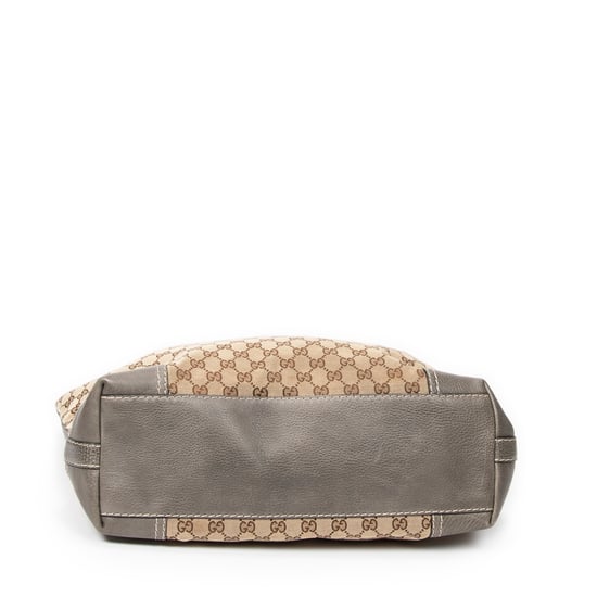 Gucci Medium Sunset Tote en Beige/Rojo Lienzo - Image 6