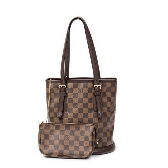 Louis Vuitton Marais en Brown Lienzo recubierto - Image 1