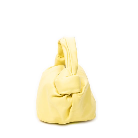 Bottega Veneta Mini Double Knot Bag  en Amarillo Cuero de ternero - Image 3