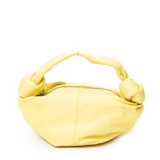 Bottega Veneta Mini Double Knot Bag  en Amarillo Cuero de ternero - Image 5