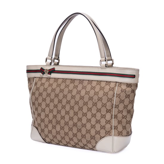 Gucci Mayfair Tote en Beige Lienzo - Image 2