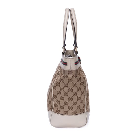 Gucci Mayfair Tote en Beige Lienzo - Image 5