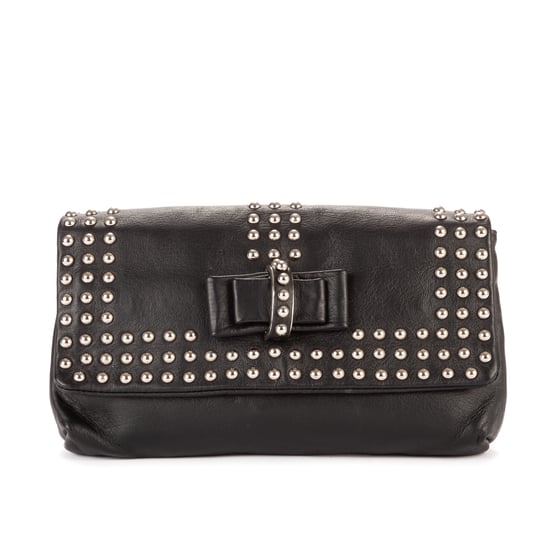 Louboutin Sweet Charity Optic Clutch en Negro/Plata Cuero de ternero - Image 1