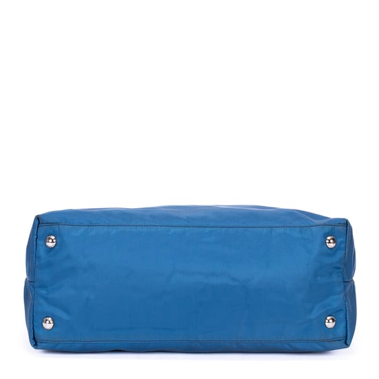 Prada Tessuto Nylon Tote en Blue Cuero de ternero - Image 6
