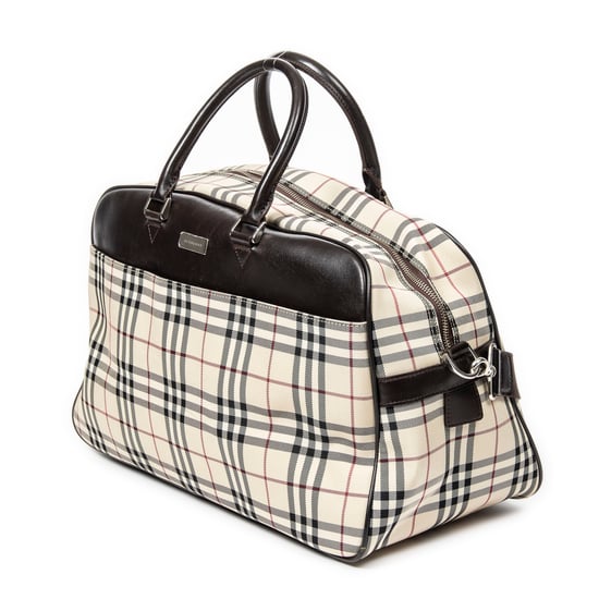 Burberry Travel Boston en Beige/Marrón oscuro Lienzo - Image 2