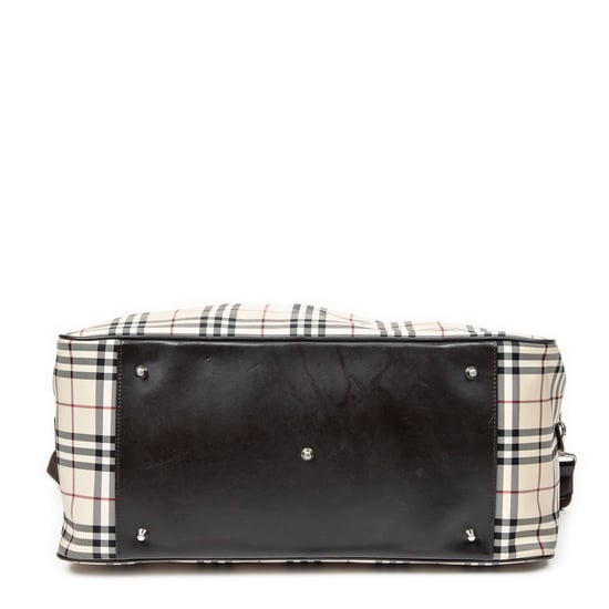 Burberry Travel Boston en Beige/Marrón oscuro Lienzo - Image 6