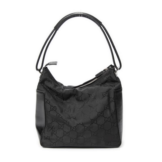 Gucci Zip Shoulder Hobo en Black Lienzo - Image 1