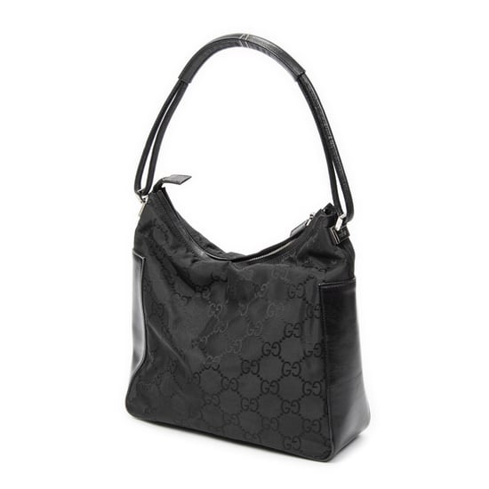 Gucci Zip Shoulder Hobo en Black Lienzo - Image 2