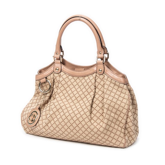 Gucci Small Sukey Tote  en Beige Lienzo - Image 2