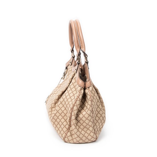 Gucci Small Sukey Tote  en Beige Lienzo - Image 3