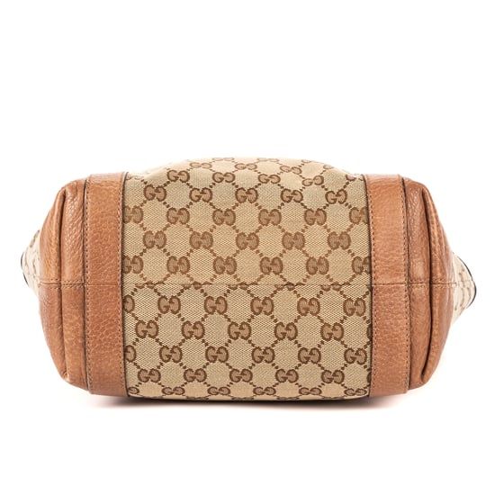 Gucci Miss GG Vertical Tote en Beige/Marrón Lienzo - Image 6