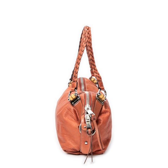 Gucci Large Bamboo Bar Boston en Naranja Cuero de ternero - Image 4