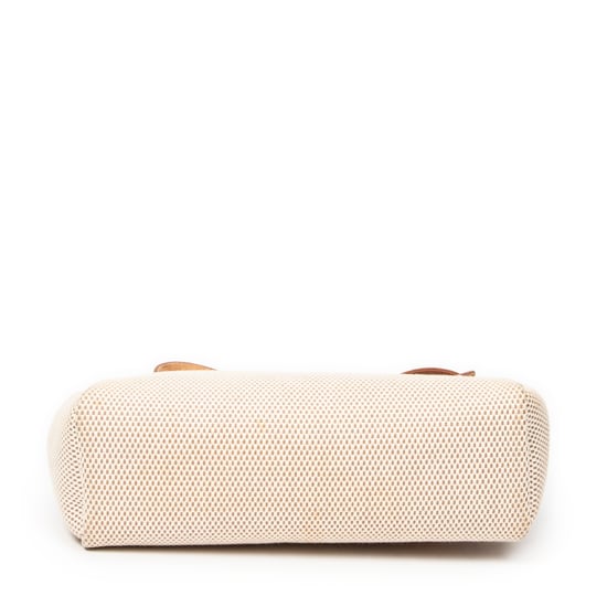 Hermès Herbag 2 in 1 PM en Beige/Marrón Lienzo - Image 6